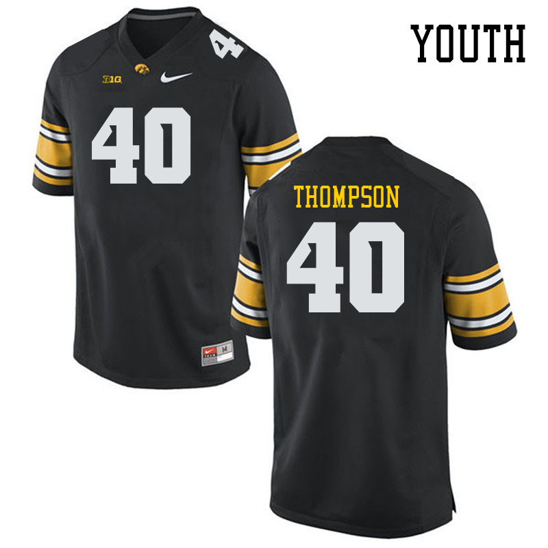 Youth #40 Jalyn Thompson Iowa Hawkeyes College Football Jerseys Stitched Sale-Black